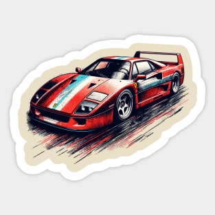 Ferrari F40 Sticker